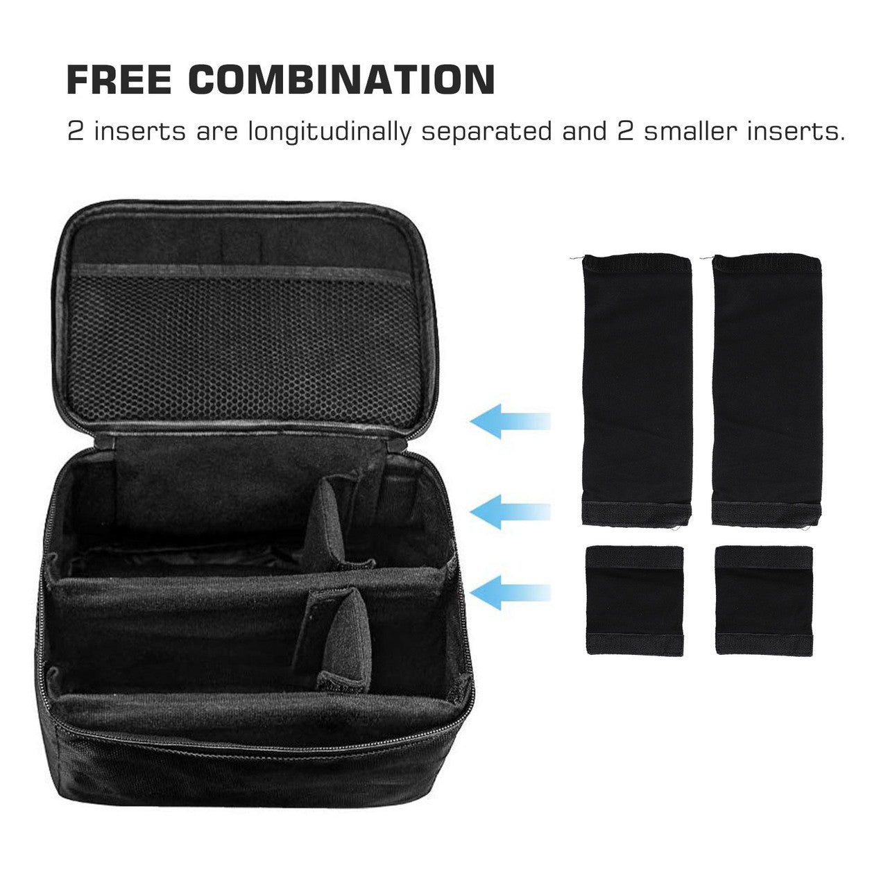 Non-slip and Shockproof Protection Portable Travel Storage Bag Case for Nintendo Switch & Other Accessories, Black