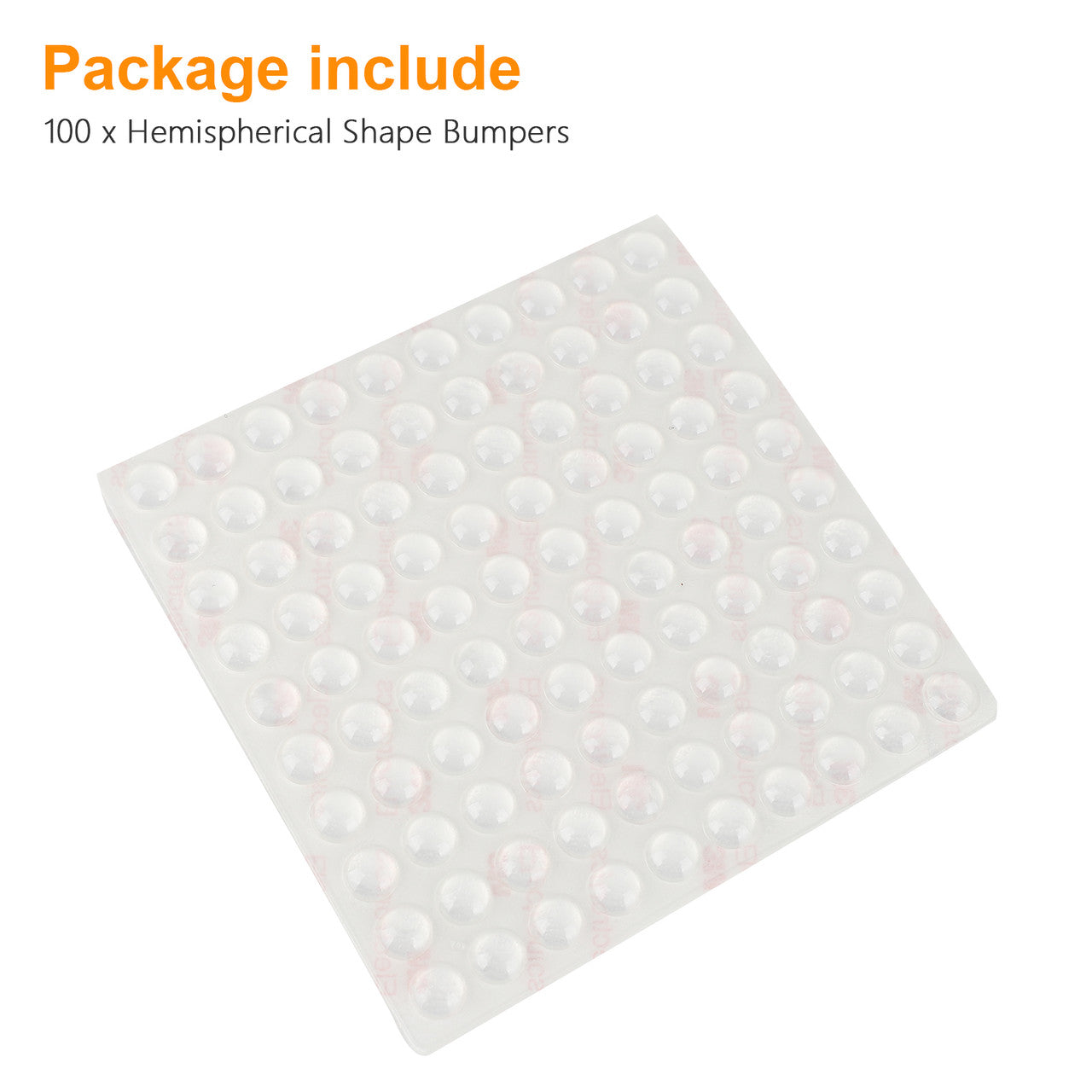 Cabinet Rubber Bumpers, Circular Dots Shaped Self Adhesive Bumper Pads Feet, Noise Dampening Buffer Pads, Sound Dampening Clear Cabinet Door Drawer Bumpers, Picture Frames, Cutting Boards 100 PCS