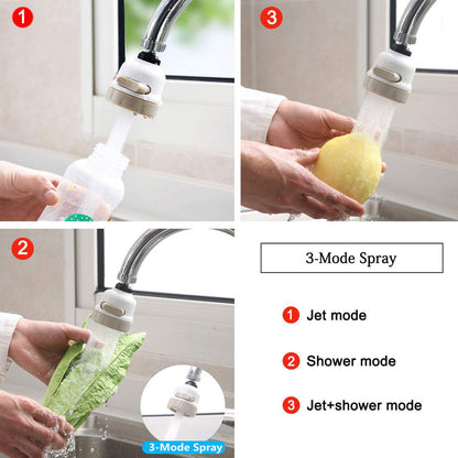 360 Degree Rotate Faucet Deluxe Internal Thread Nozzle Filter Adapter Water Saving Bubbler Connector Swivel Tap Aerator Diffuser Kitchen