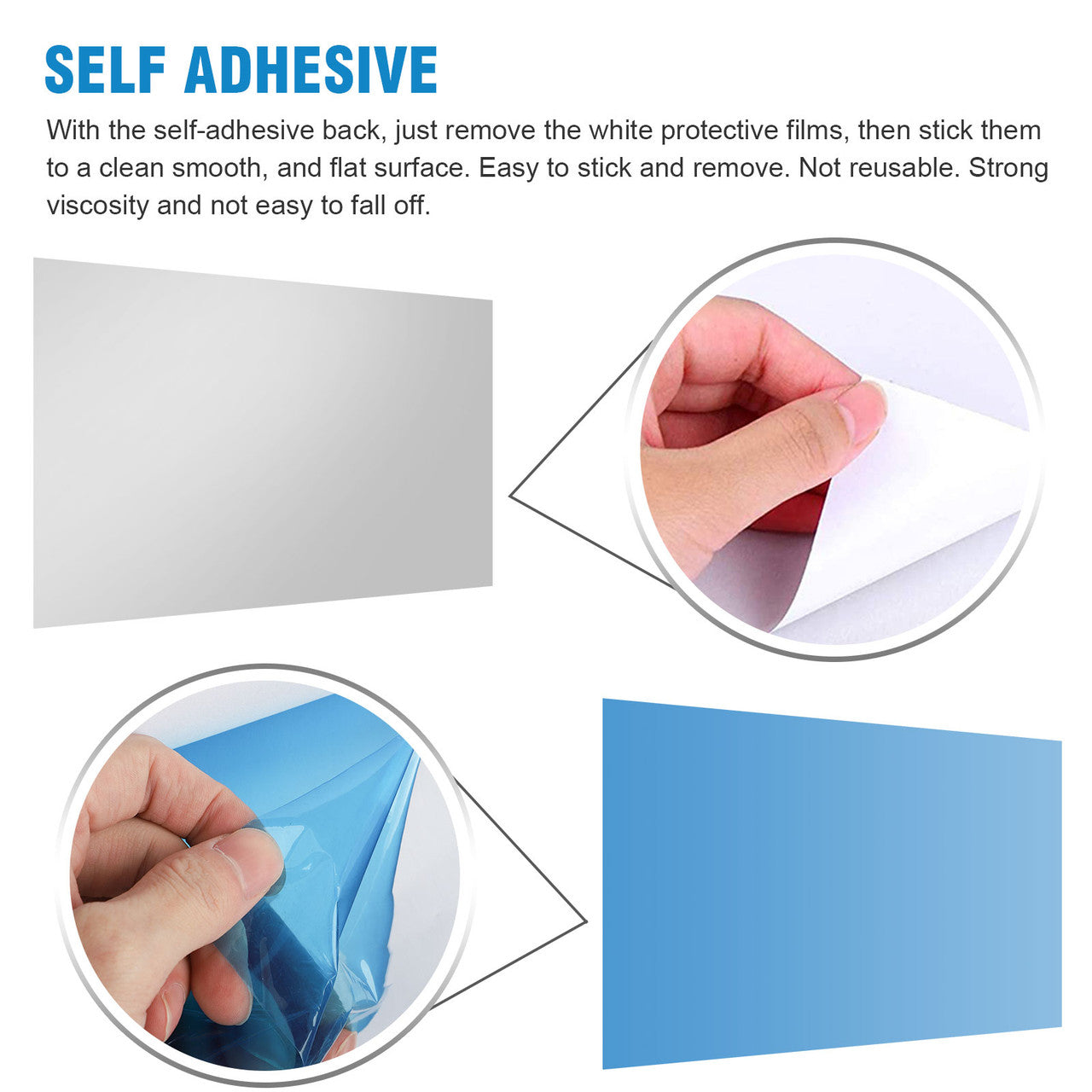 Self-Adhesive Mirror Sheets, Flexible Mirror Wall Stickers, Soft Non-Glass PET Cuttble DIY Wall Mirror Effect Reflective Sticker for Home Bathroom Bedroom Living Room Safety Decor - 50x100cm