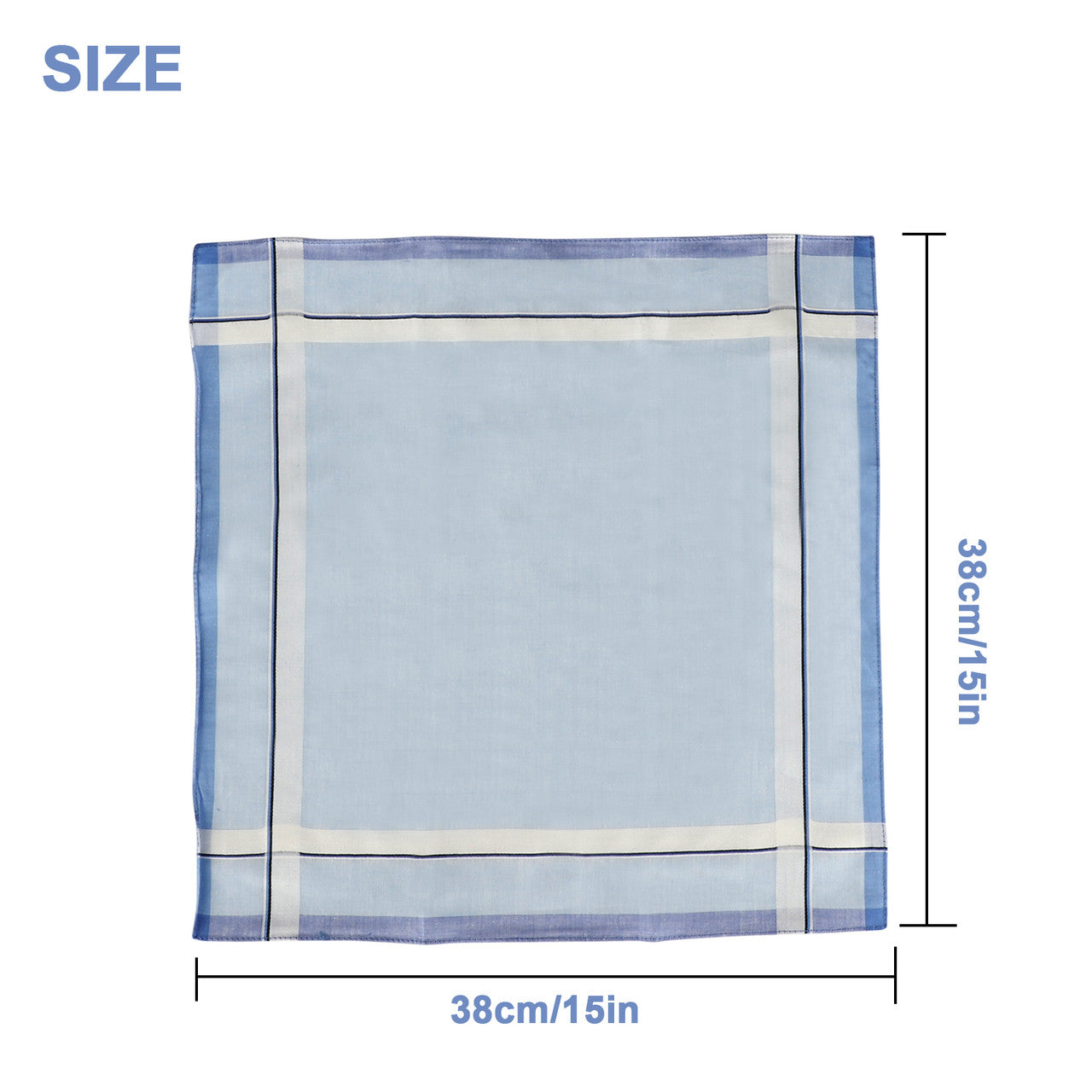 Assorted Cotton Handkerchief Vintage Pocket Square Towels Hankies Men Women, 6pc