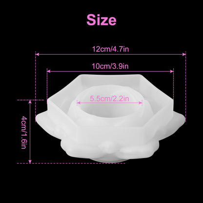 Lotus Flower Silicone Mold Epoxy Resin Casting Mould for DIY Jewelry Making