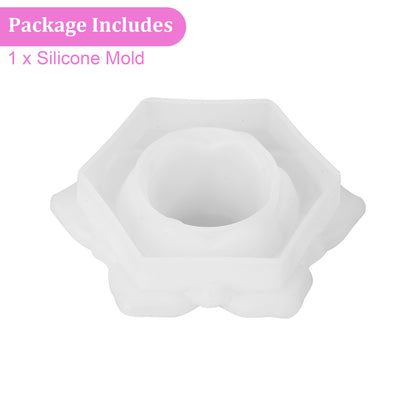 Lotus Flower Silicone Mold Epoxy Resin Casting Mould for DIY Jewelry Making