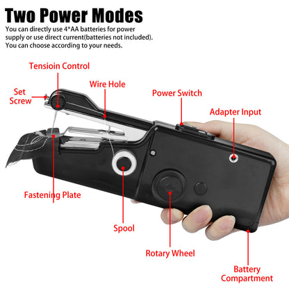 Mini Portable Handheld Sewing Machine for Travel