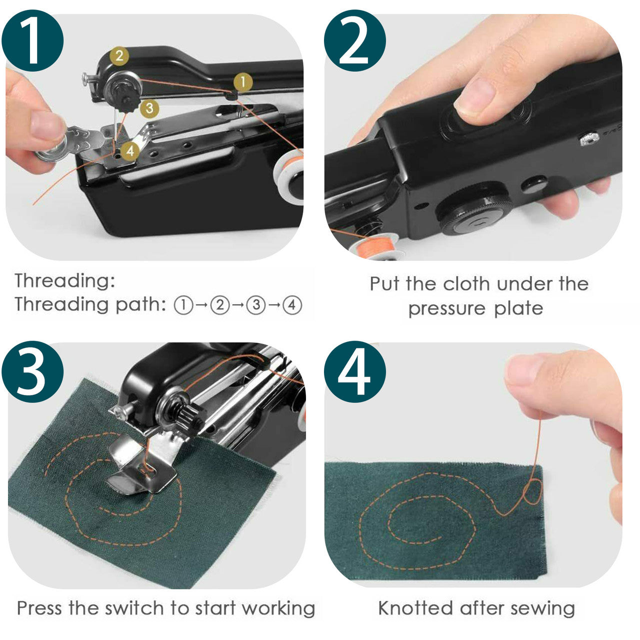 Mini Portable Handheld Sewing Machine for Travel