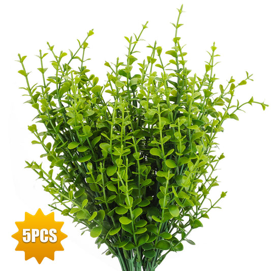 Artificial Farmhouse Greenery Stems for Farmhouse, Home, Garden, Office, and Decoration (Green)