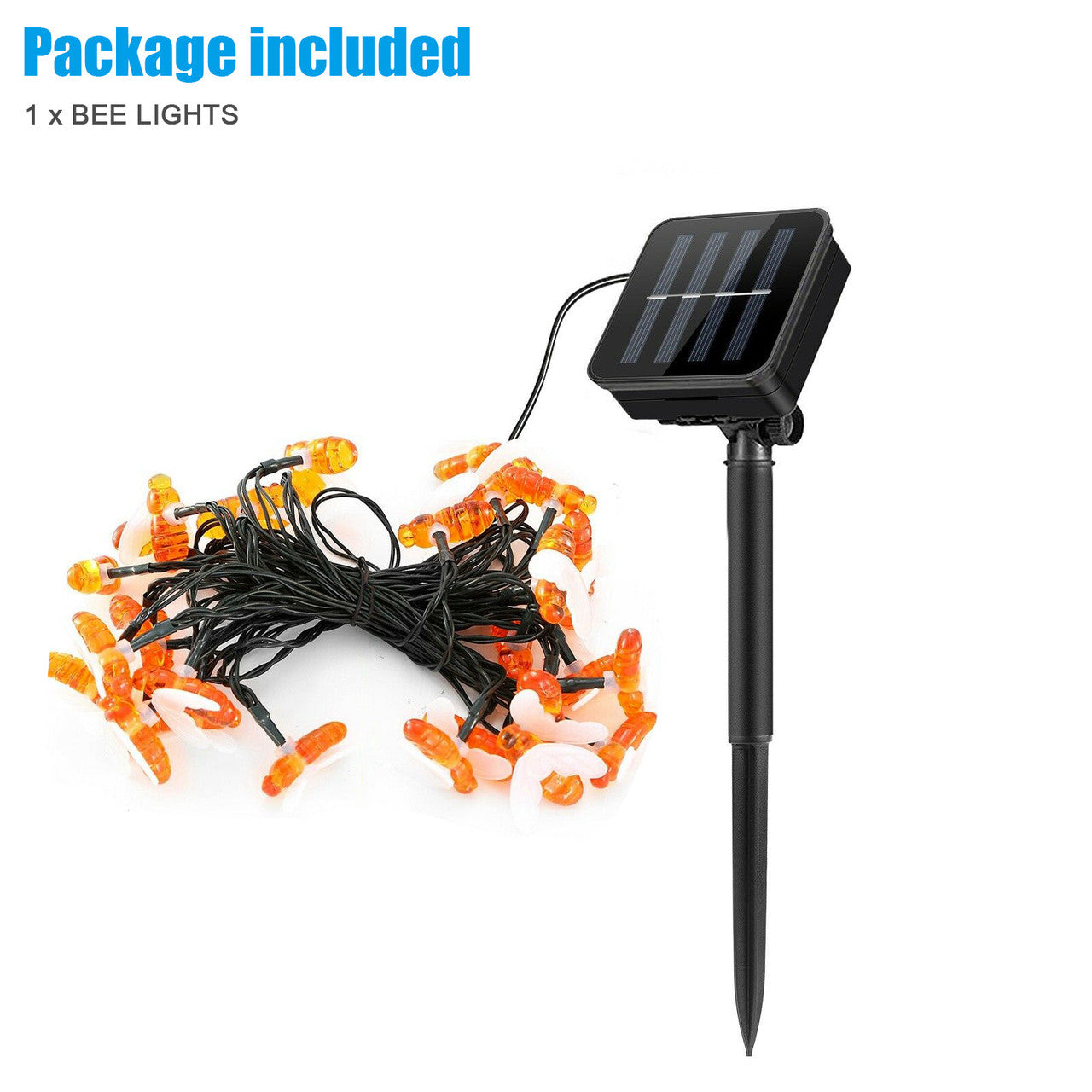 LED Solar Bee String Light for Garden, Walkway, Yard, etc.