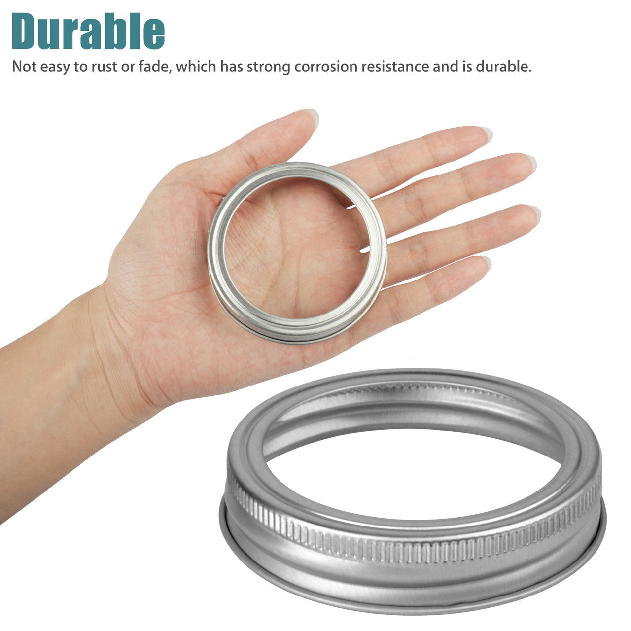 24pcs Replacement Band Rings for Mason Jar, 70mm