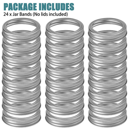 24pcs Replacement Band Rings for Mason Jar, 70mm