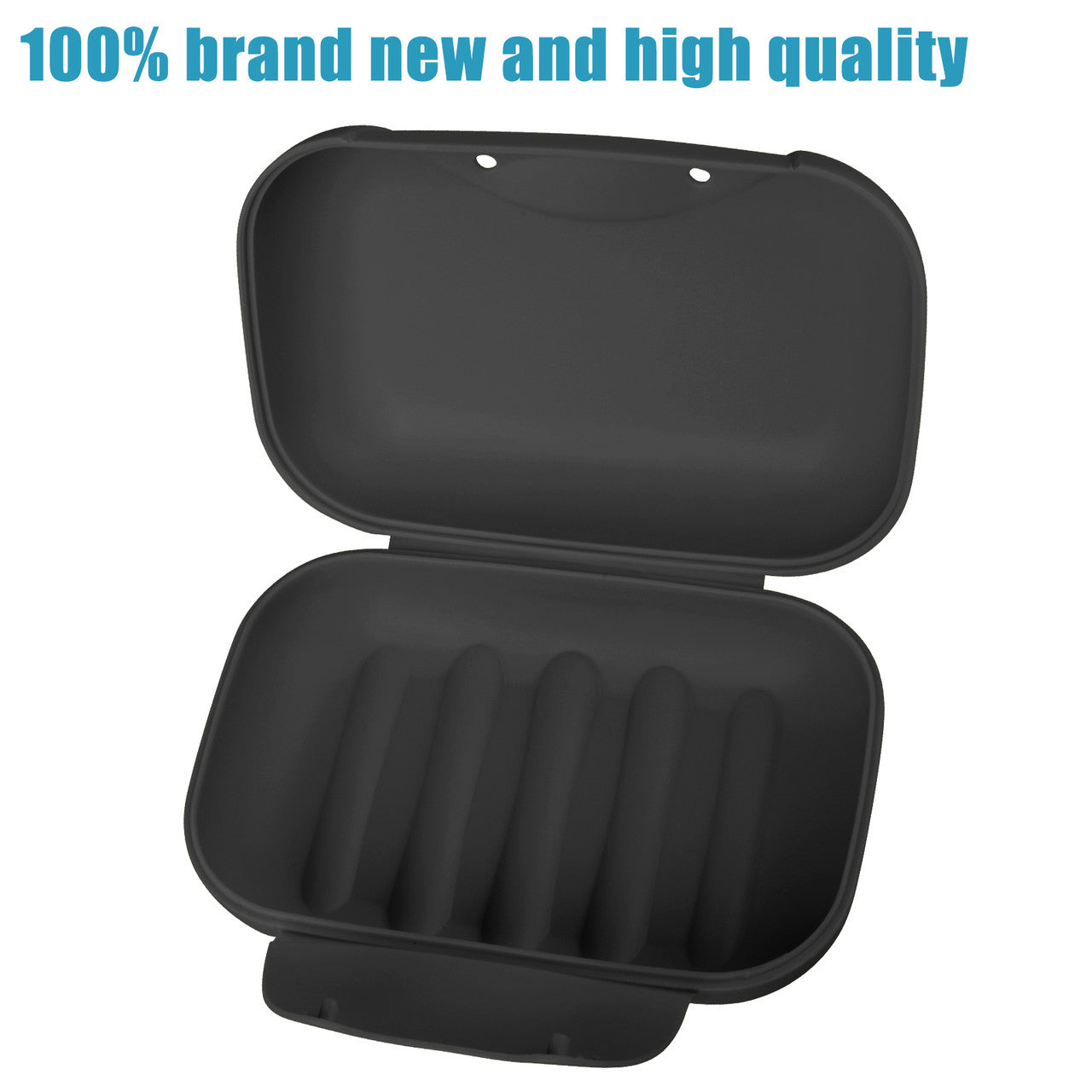 Soap Dish With Lock for Travel, Bathroom and Kitchen, Black