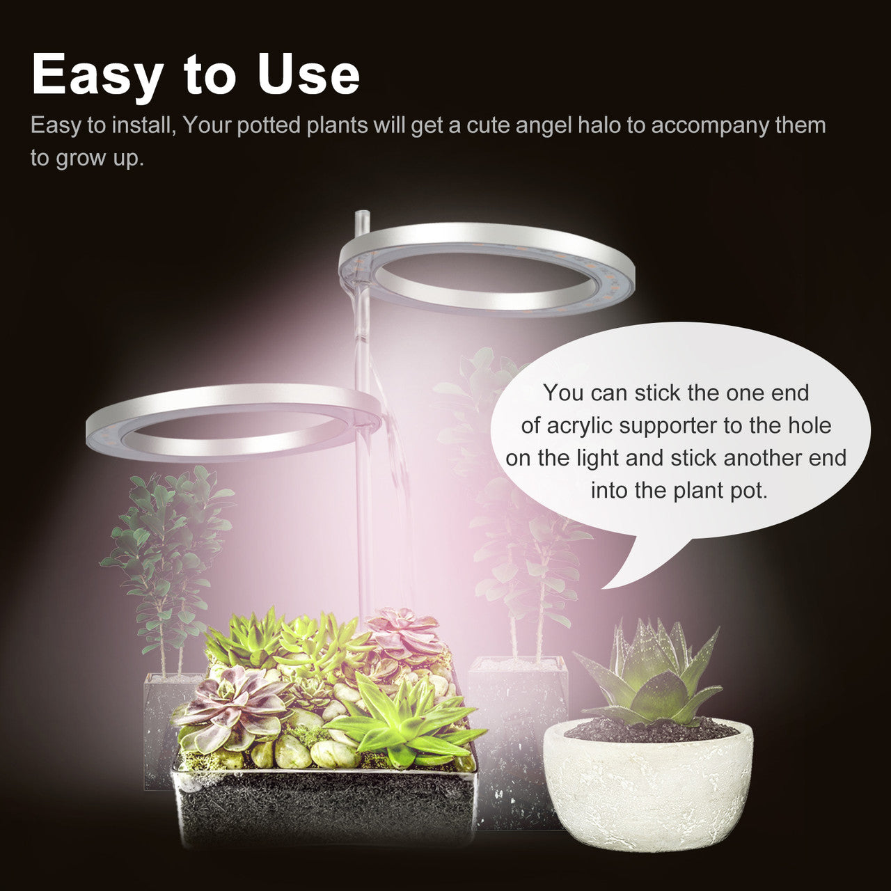 USB Double Head LED Grow Light Set for Indoor Gardening