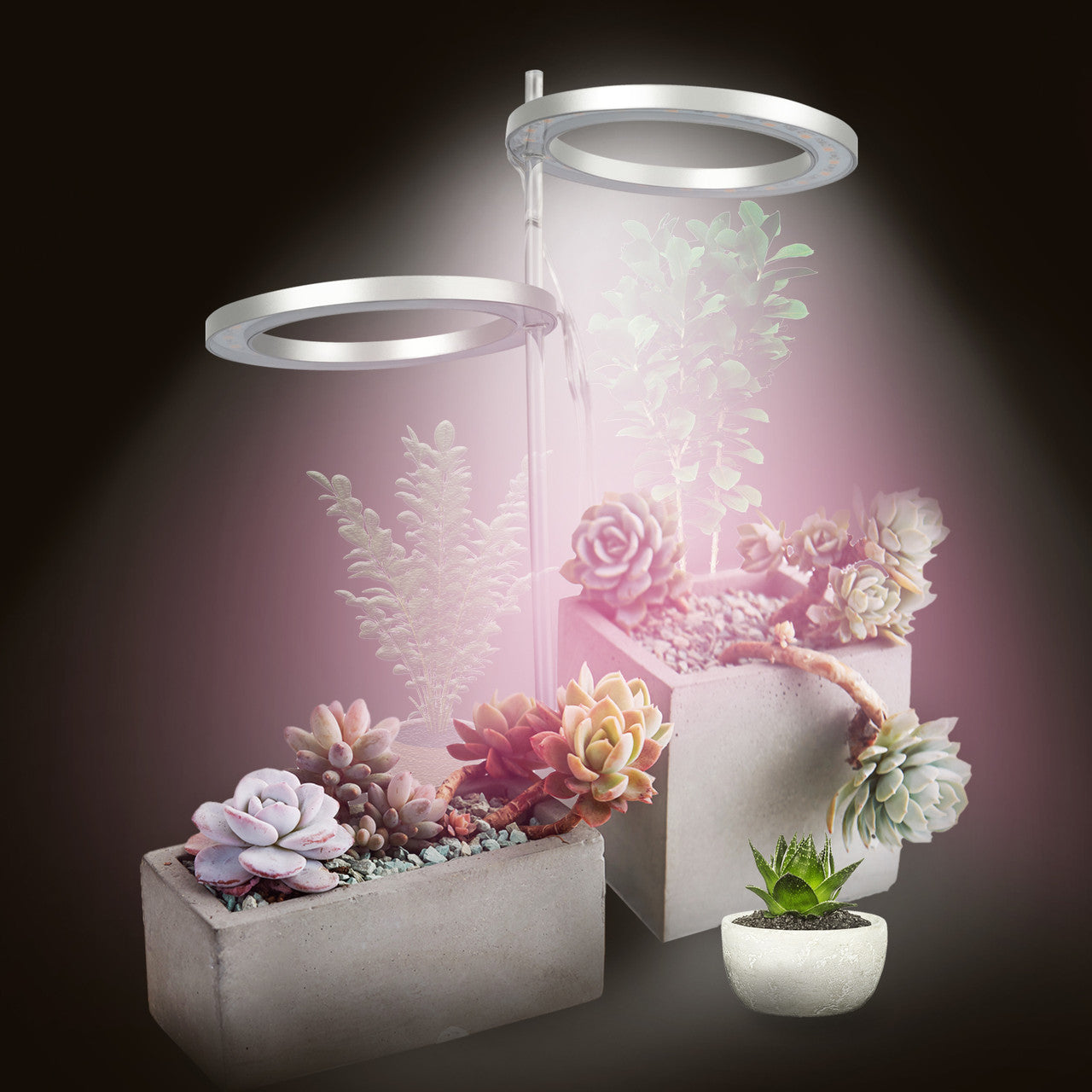 USB Double Head LED Grow Light Set for Indoor Gardening