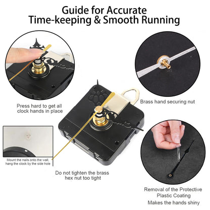 Clock Movement with 2 Pairs of Short Hands