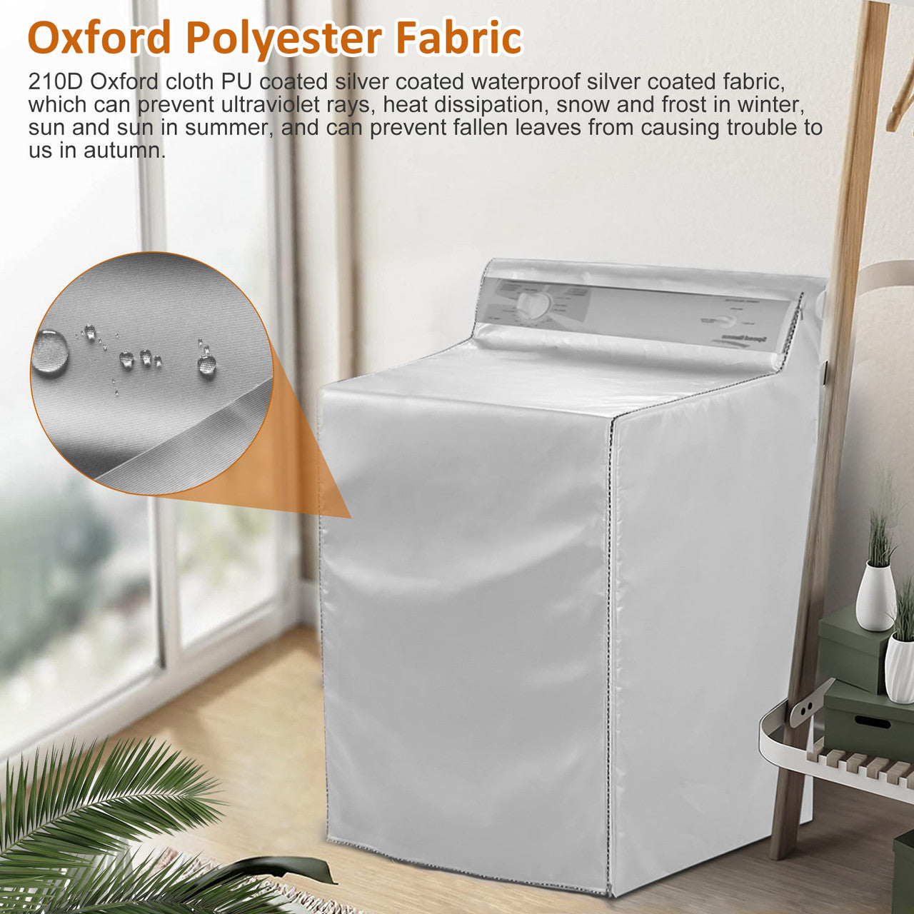 Cover for Washing Machine with Waterproof Dustproof Windproof