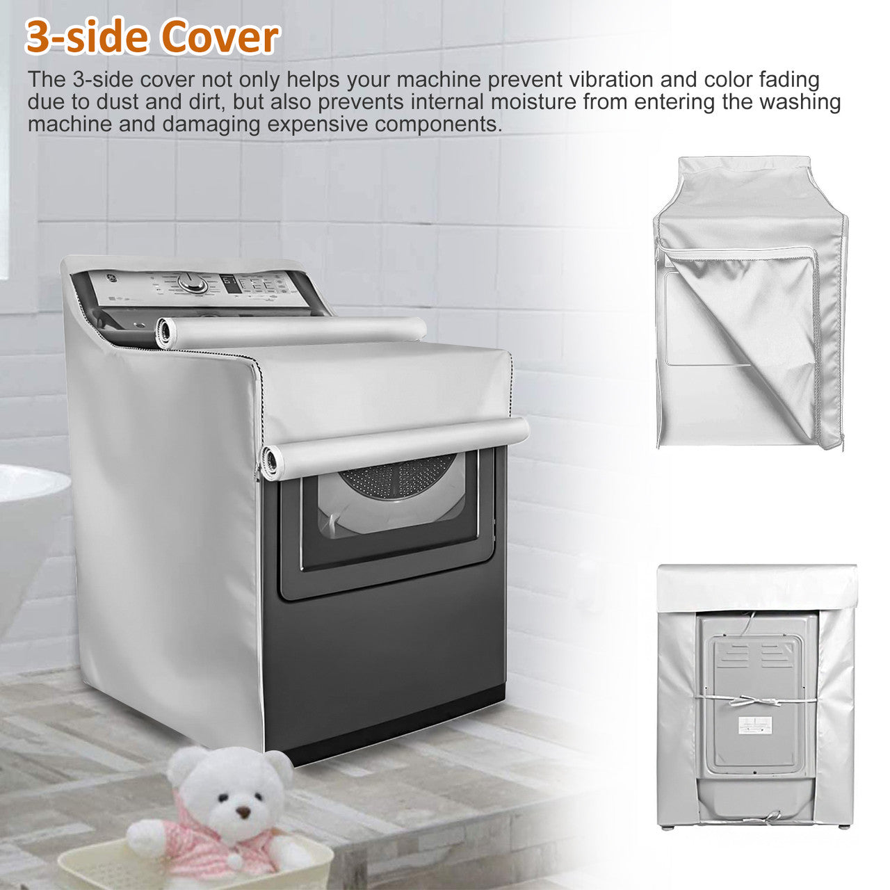 Cover for Washing Machine with Waterproof Dustproof Windproof