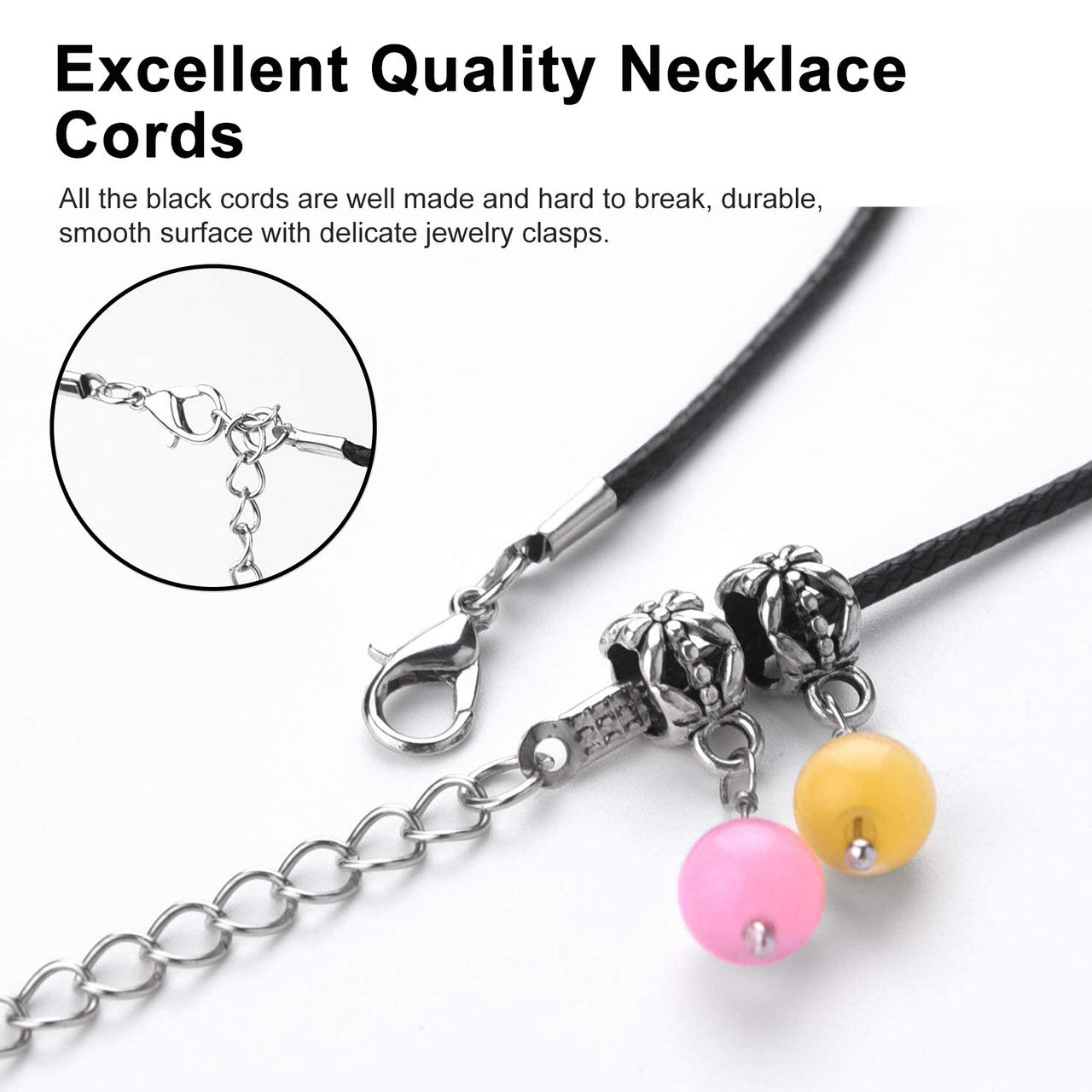 Adjustable 50pcs 18in Necklace Braided Imitation Leather Rope