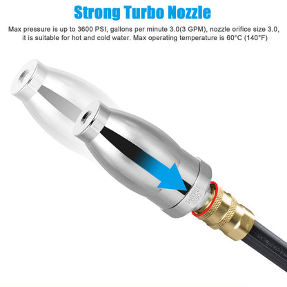 Quick Connect High Pressure Washer Rotating Turbo Nozzle