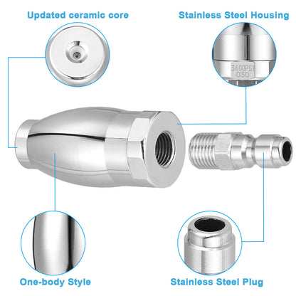 Quick Connect High Pressure Washer Rotating Turbo Nozzle