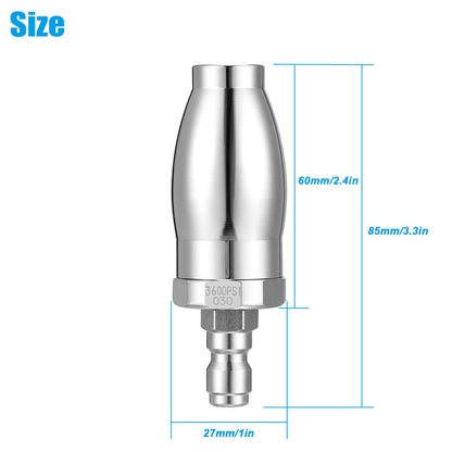 Quick Connect High Pressure Washer Rotating Turbo Nozzle