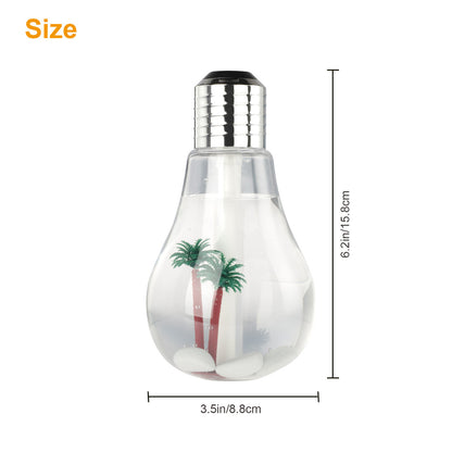 USB Colorful Bulb Humidifier for Home, Office, Dorm and More