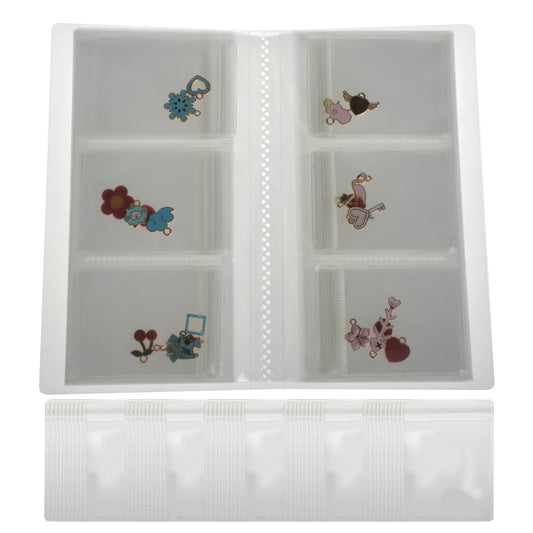 Quality Jewelry ZipLock Reclosable Clear Disposable 50pcs Plastic Bags and 84 Card Slots in 1 Book