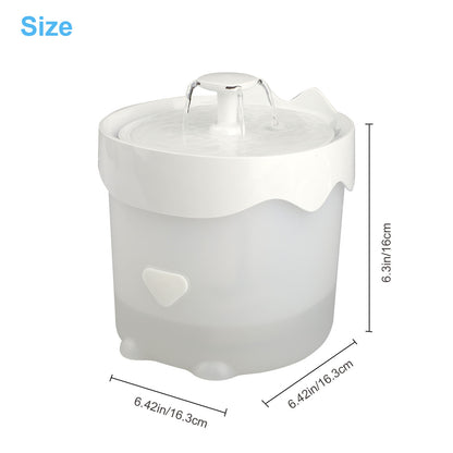 Smart Dog Water Bowl Dispenser With 1.4L Container, Filter and LED Indicator, For Kittens Cats Dogs