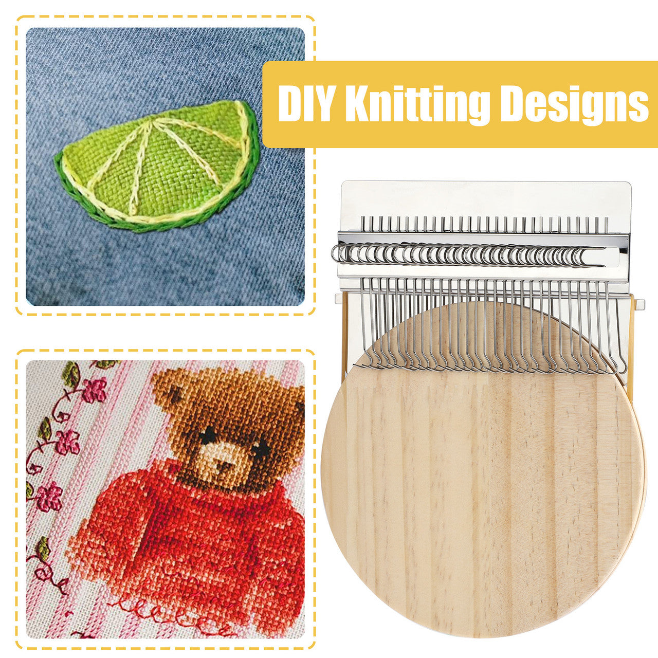 Small Knitting Machine Tools for Easy DIY Knitting Designs and Great as a Sewing Helper
