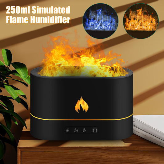 Flame Aroma Diffuser with 2 Different Flame Effects and an Auto-Off Design Feature