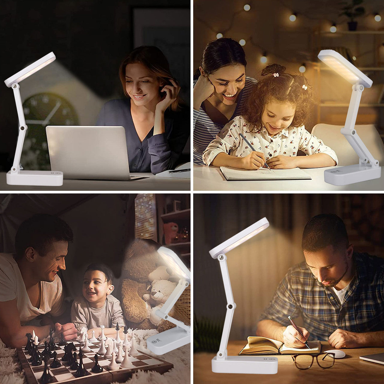 Lighting LED Desk Lamp with 3 Different Lighting Modes and Long Lasting, 1 Pack