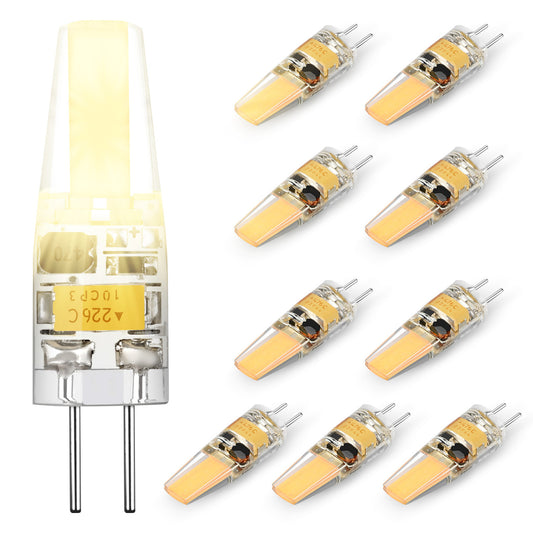 G4 LED Bulbs with 360 Degree Light Coverage, No Flickering and Buzzing Sound, Warm White, 10 Pack