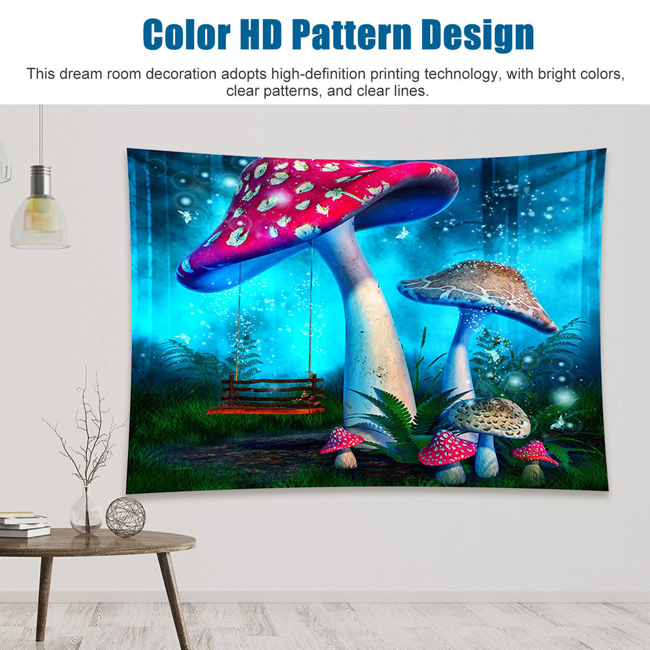 Psychedelic Planet Tapestry with a HD Patern Desgin, and is quite Versatile, Must Hand Wash