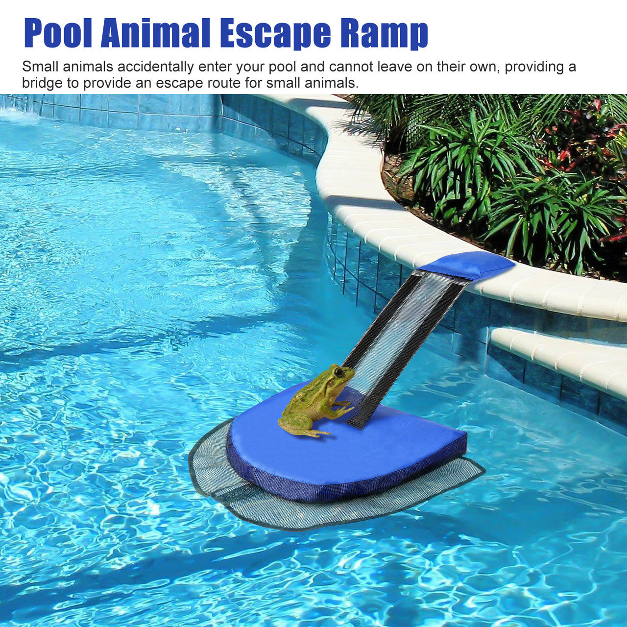 Outdoor Pool Animal Escape Net for Small Animals, Easy to Setup and Disassemble