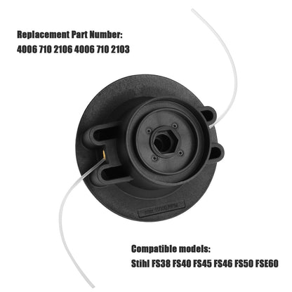 C5-2 Trimmer Head 4006 710 2106 Fits for Stihl FS38 FS40 fs40c FS45 fs45c FS46 FS50 FSE60 FSE71 FSE81 Weed Eater 4006 710 2103