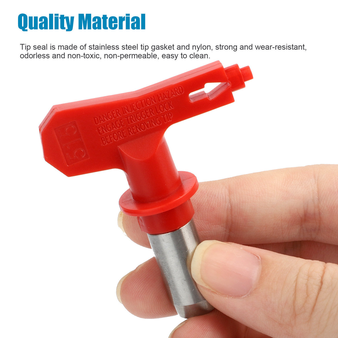 2pcs Airless Paint Spray Gun Tip Nozzle Red 515