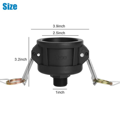 275 330 Gallon IBC Tote Tank Drain Adapter / IBC Tote Fittings Can Convert 2 Inch to 3/4 Inch, Mainly Applied in IBC Tote Container