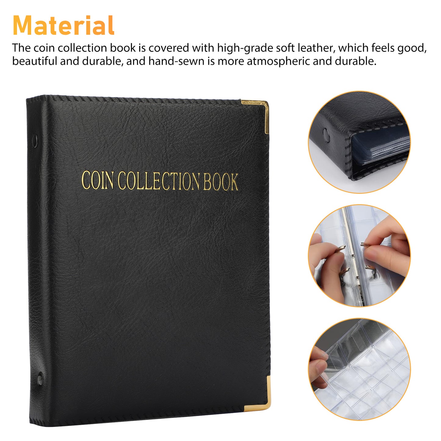 480 Pockets 20 Page Coin Collection Book