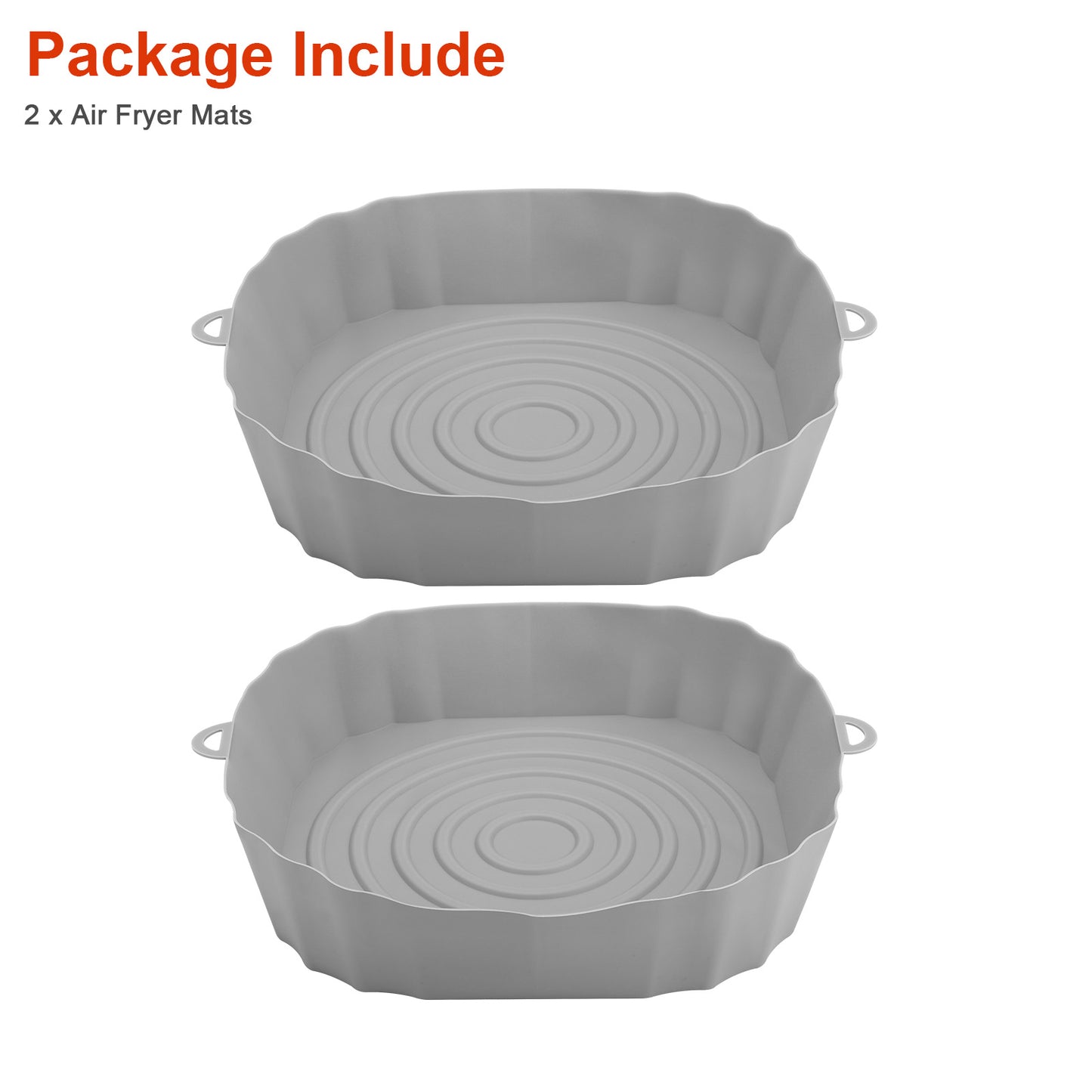 2 Pack Air Fryer Silicone Basket Liners