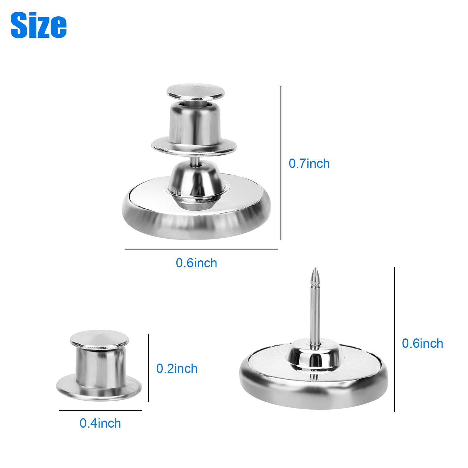 Drape Magnet Buttons 10 pairs curtain metal magnetic Buttons for anti-light leakage – NSIOutlet