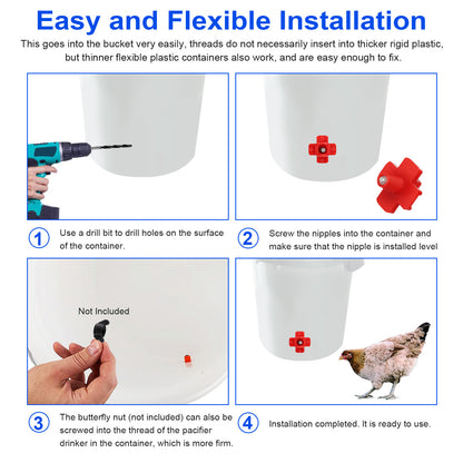 Automatic Poultry Water Nipple drinkers