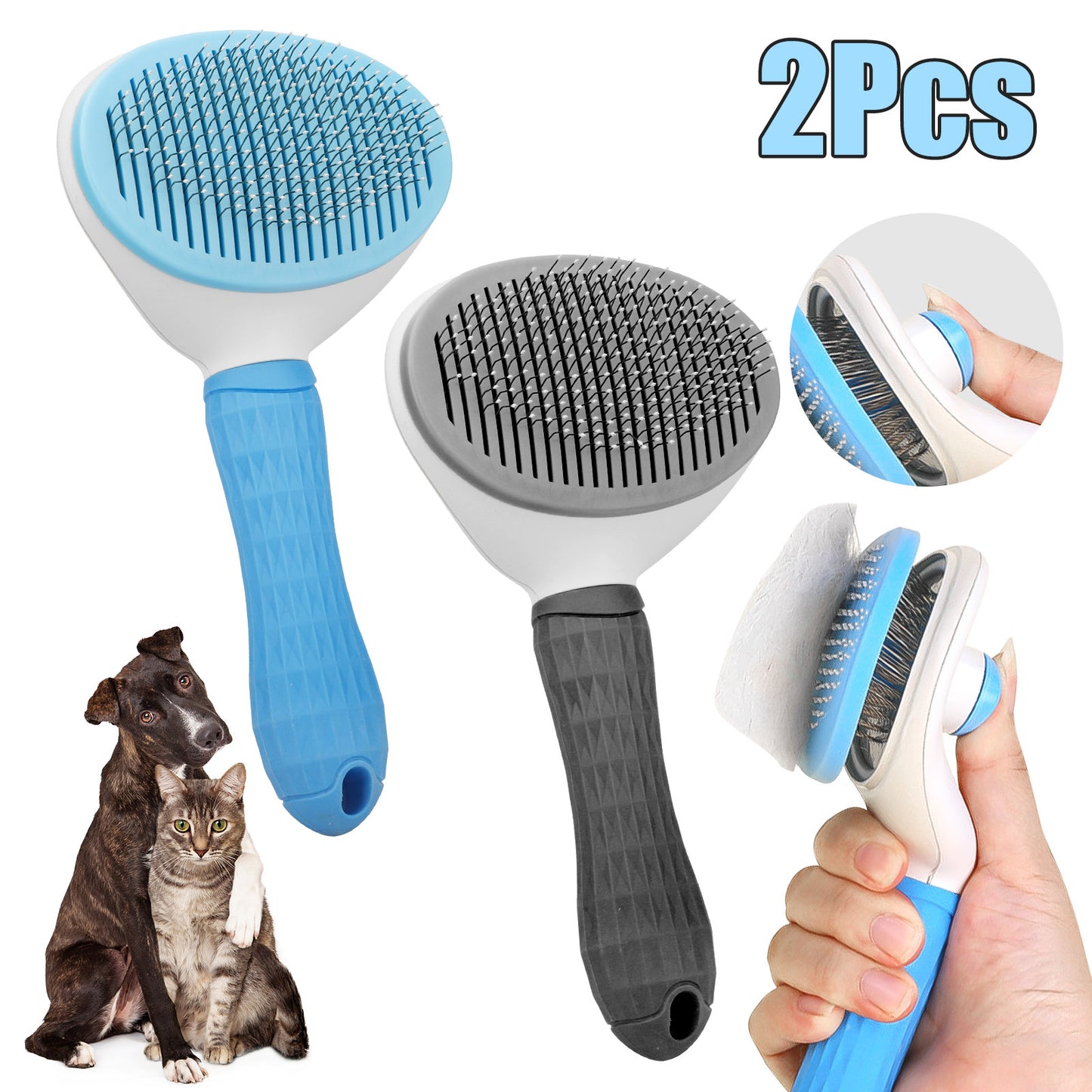 Pet Dog Cat Hair Remover Comb Grooming Massage