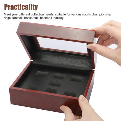 Championship Rings Display Cases Wooden Box