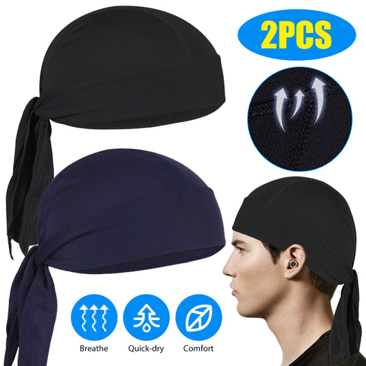 2pcs Turban Hat with adjustable tail