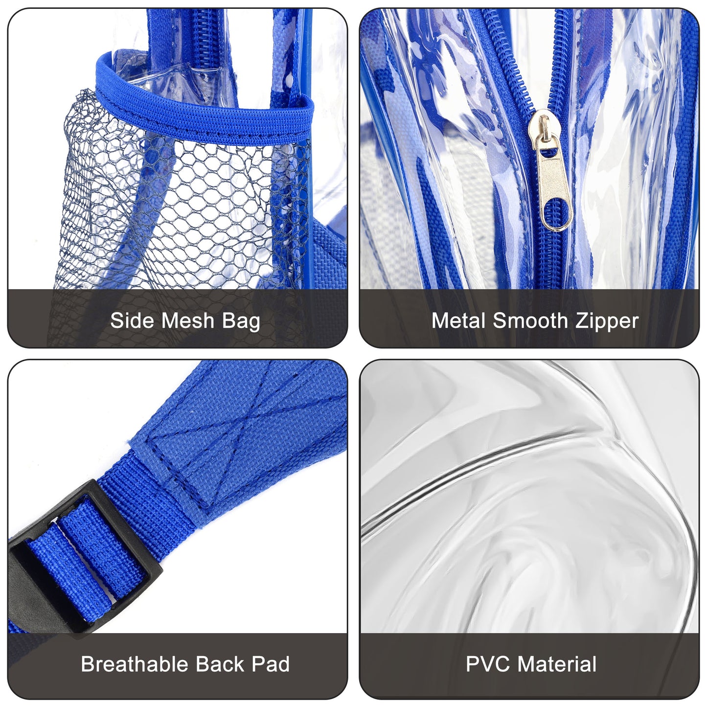 Clear Backpack with Adjustable Straps