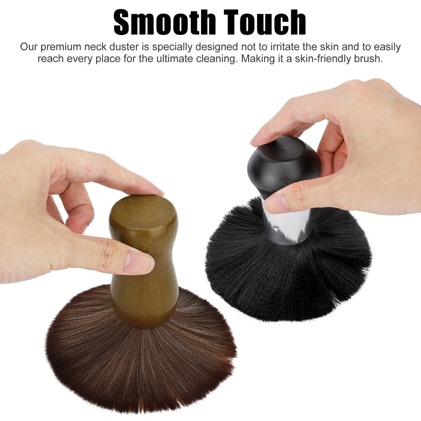 Solid Wood Fiber Hair Salon Barber Sweeping Brush