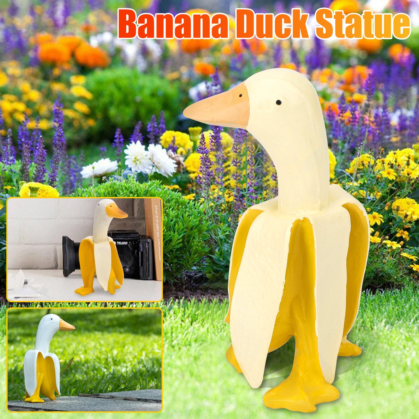 Banana duck sculptures
