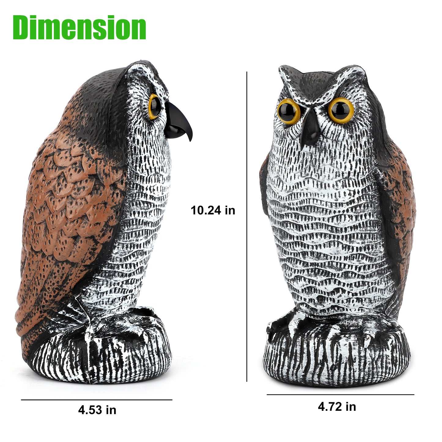 The fake owl garden Statues