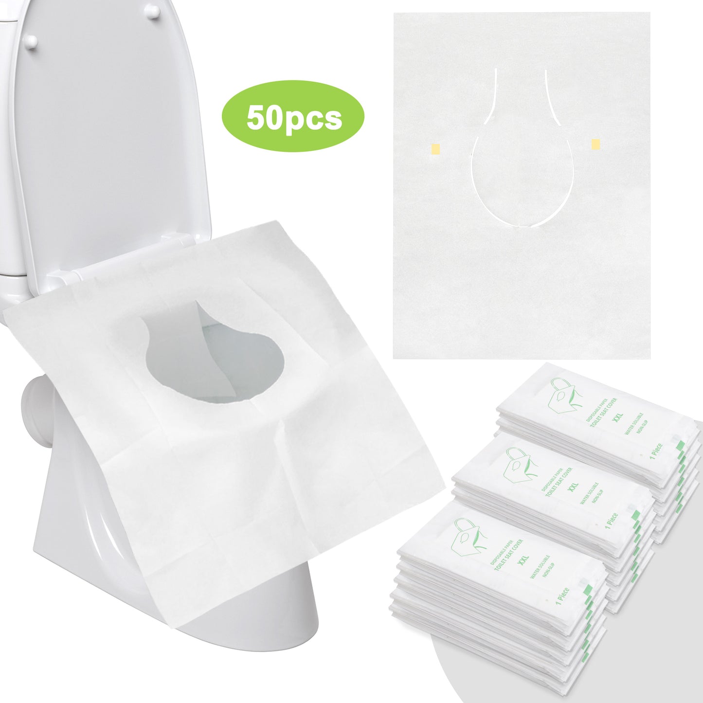 Disposable Toilet Seat Covers - Hygienic Protection, Travel-Friendly