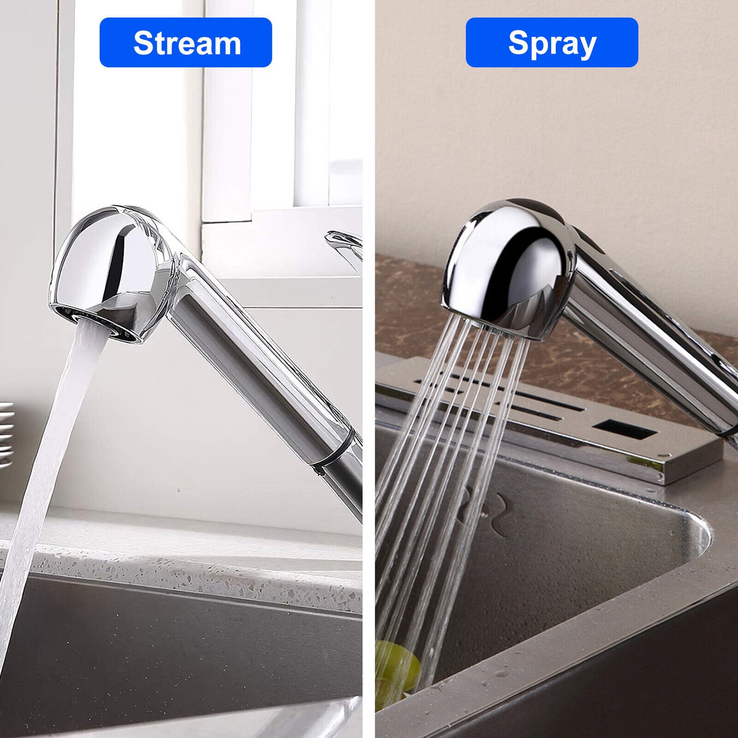 Replacement Sprayer Head Kitchen Faucet - Universal Compatibility Kitchen Faucet,Premium Dual-Mode Pull-Out Sink Sprayer Head for Bathroom Kitchen Sink Mixer Tap
