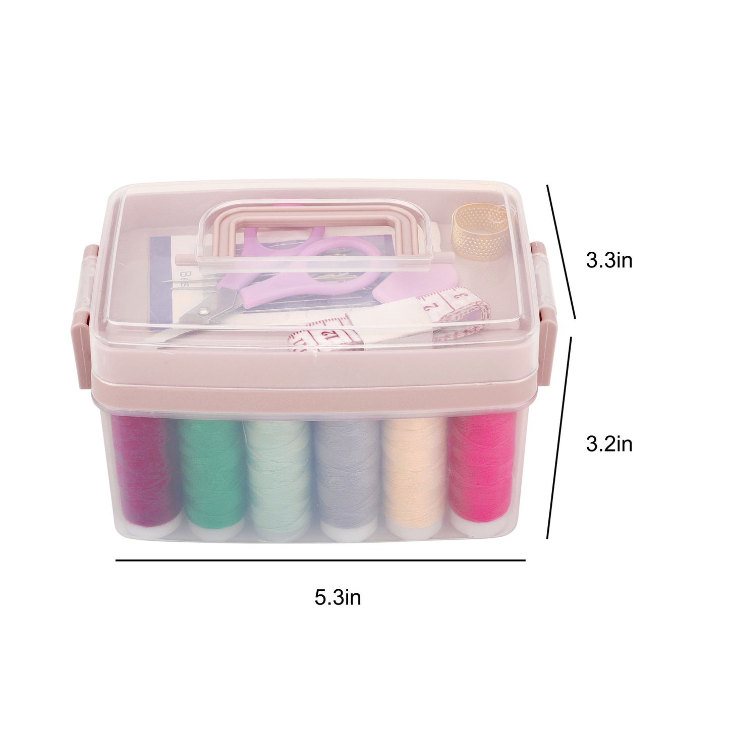 Sewing kits with case 24-Color Spools Thread - Travel Mini Small Sewing Kit,Sewing Tools Sewing Accessories Sewing Supplies for Clothing Repairs