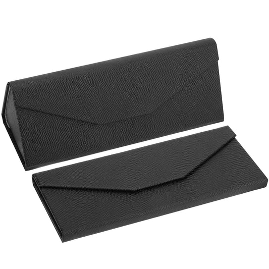 Collapsible Triangle Eyewear Glasses Case - Compact and durable glasses storage for travel and everyday use, protective and versatile, can store sunglasses, reading glasses and more